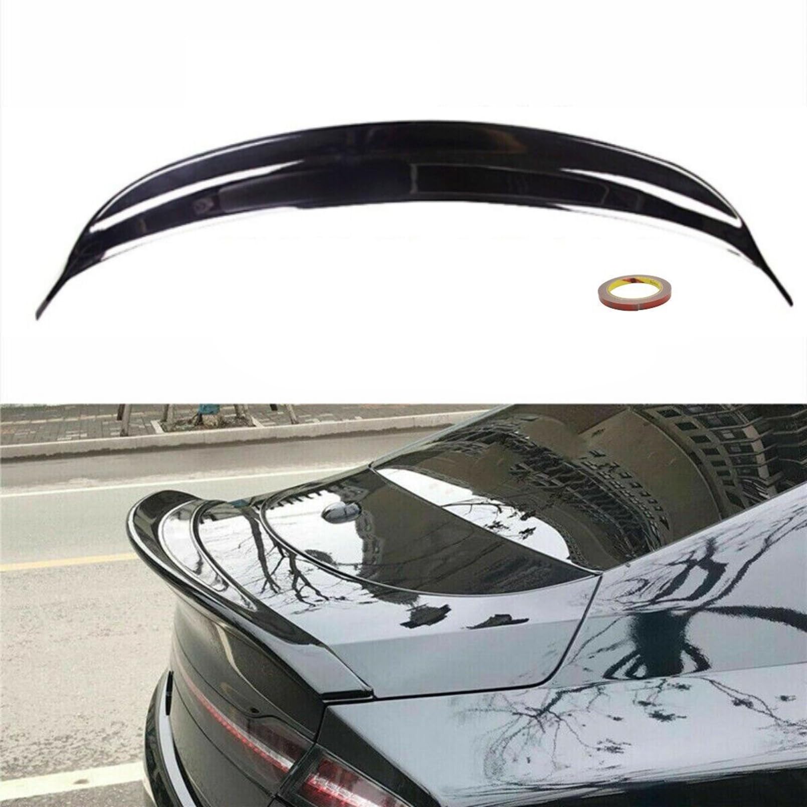 【Wing…】MELIFIQUE Amazon.com: MUTUSAISI Rear Trunk Lip Spoiler Wing Duckbill
